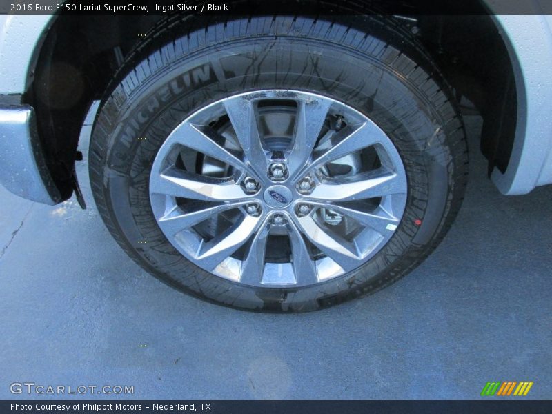 Ingot Silver / Black 2016 Ford F150 Lariat SuperCrew