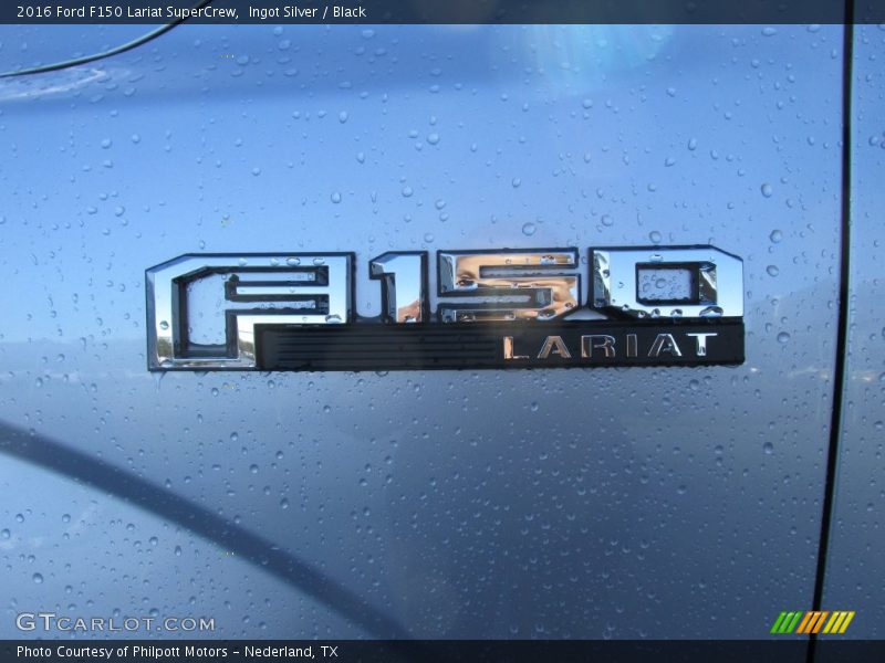Ingot Silver / Black 2016 Ford F150 Lariat SuperCrew