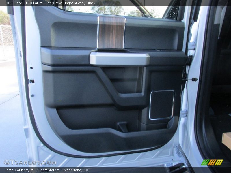 Ingot Silver / Black 2016 Ford F150 Lariat SuperCrew