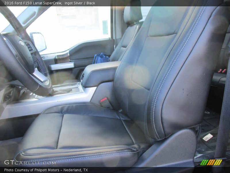 Ingot Silver / Black 2016 Ford F150 Lariat SuperCrew