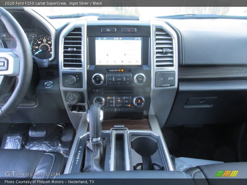 Ingot Silver / Black 2016 Ford F150 Lariat SuperCrew