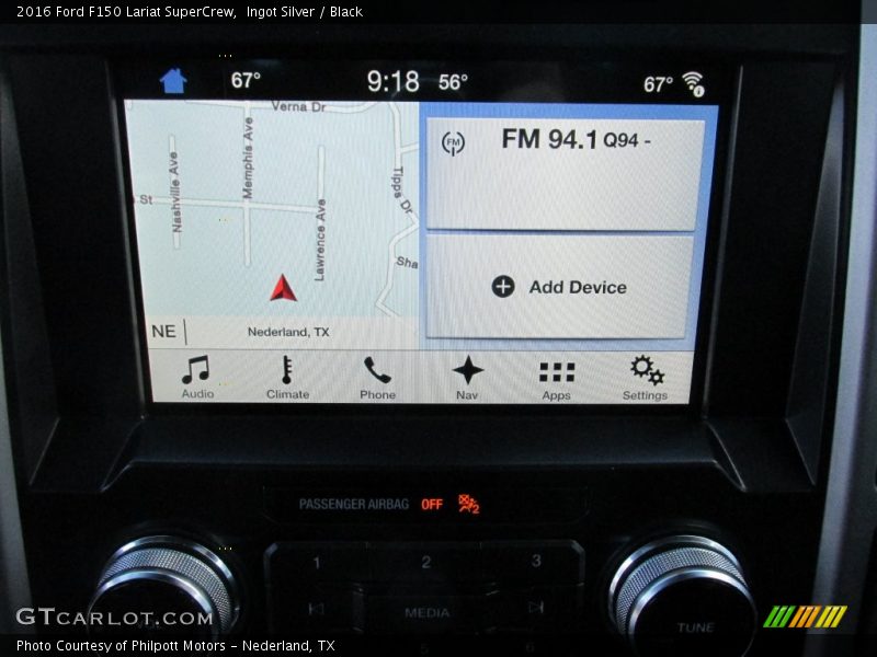 Ingot Silver / Black 2016 Ford F150 Lariat SuperCrew