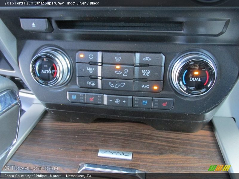 Ingot Silver / Black 2016 Ford F150 Lariat SuperCrew
