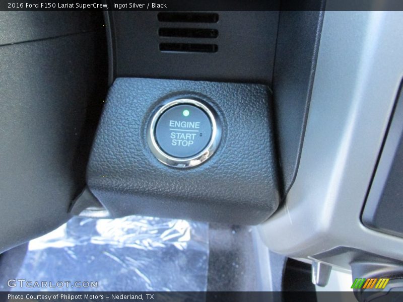 Ingot Silver / Black 2016 Ford F150 Lariat SuperCrew