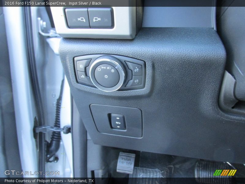 Ingot Silver / Black 2016 Ford F150 Lariat SuperCrew
