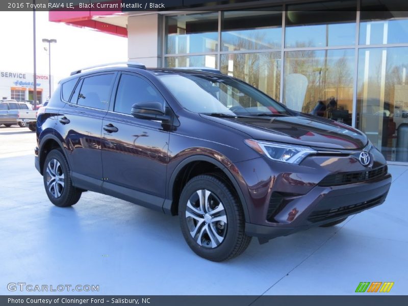 Black Currant Metallic / Black 2016 Toyota RAV4 LE