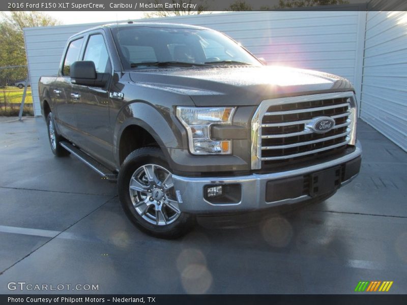 Caribou / Medium Earth Gray 2016 Ford F150 XLT SuperCrew