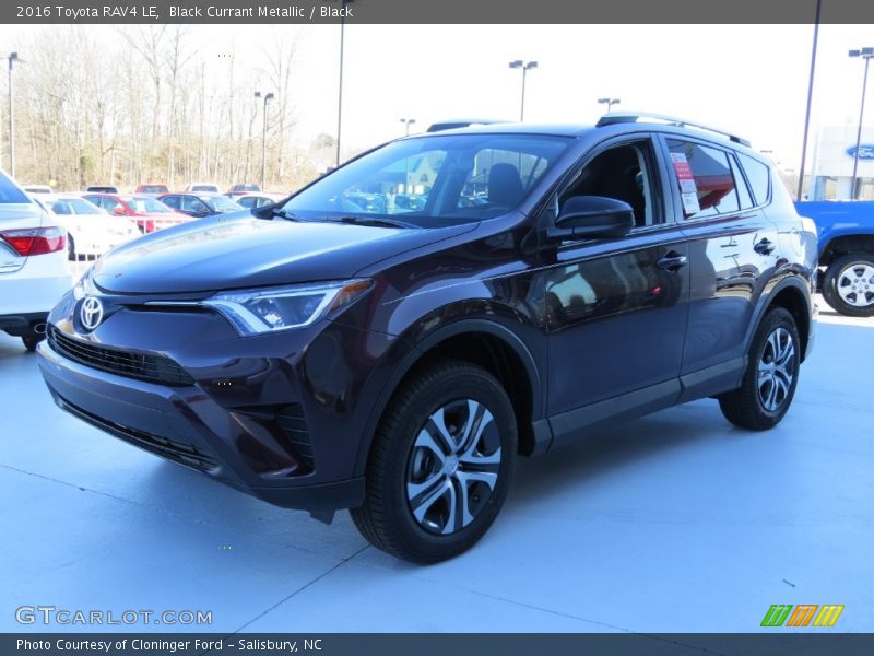 Black Currant Metallic / Black 2016 Toyota RAV4 LE