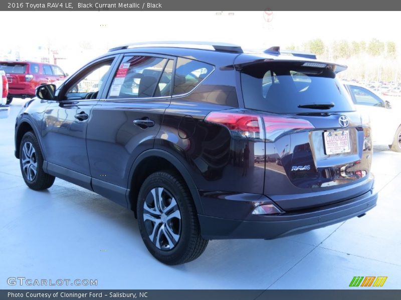Black Currant Metallic / Black 2016 Toyota RAV4 LE