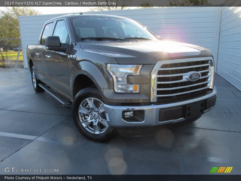 Caribou / Medium Earth Gray 2016 Ford F150 XLT SuperCrew
