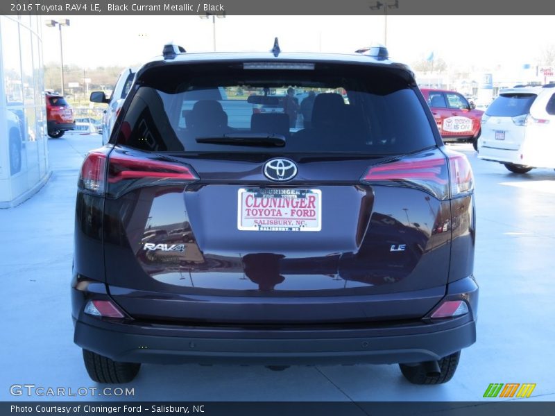 Black Currant Metallic / Black 2016 Toyota RAV4 LE