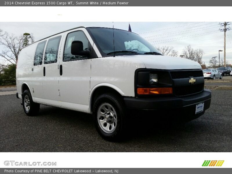 Summit White / Medium Pewter 2014 Chevrolet Express 1500 Cargo WT
