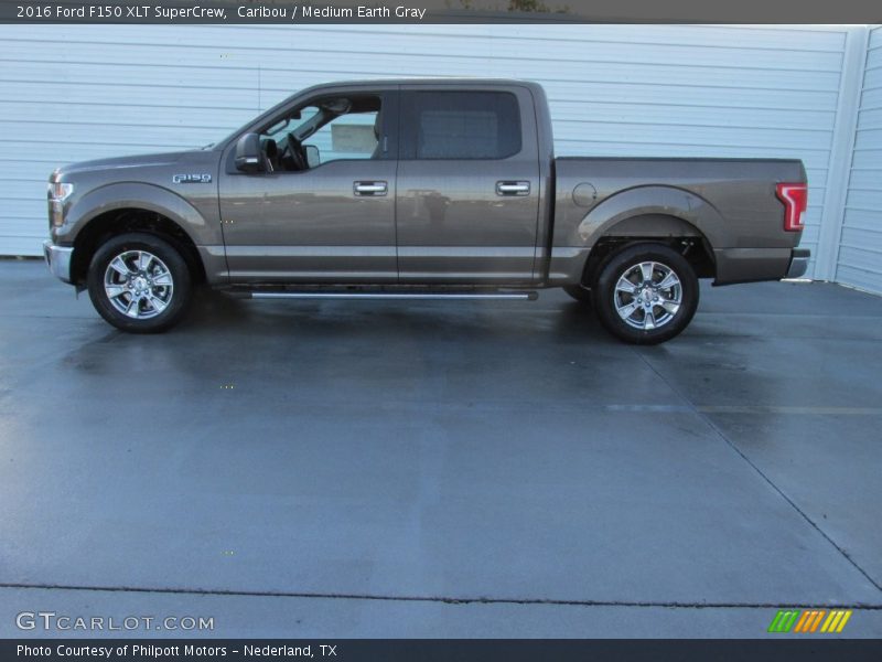 Caribou / Medium Earth Gray 2016 Ford F150 XLT SuperCrew