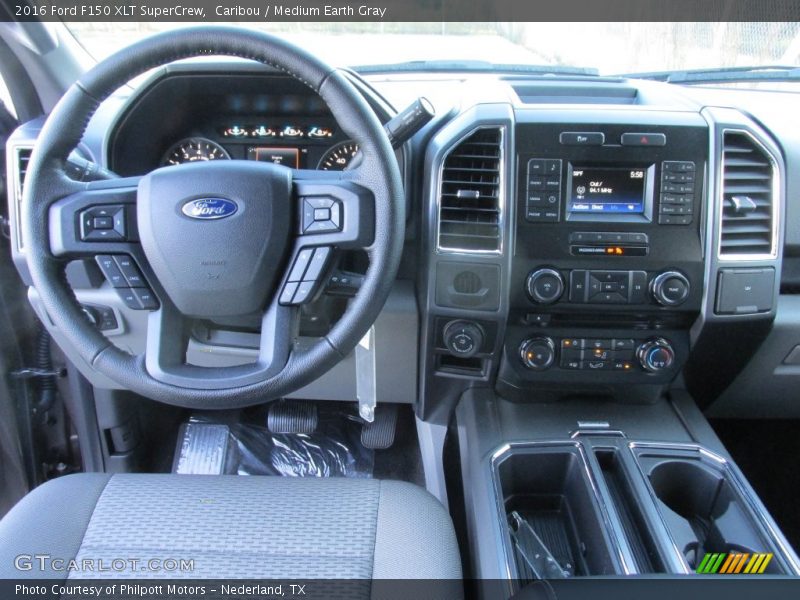 Caribou / Medium Earth Gray 2016 Ford F150 XLT SuperCrew