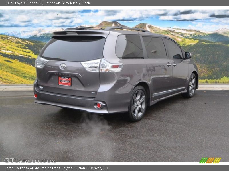 Predawn Gray Mica / Black 2015 Toyota Sienna SE