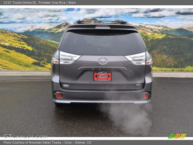 Predawn Gray Mica / Black 2015 Toyota Sienna SE