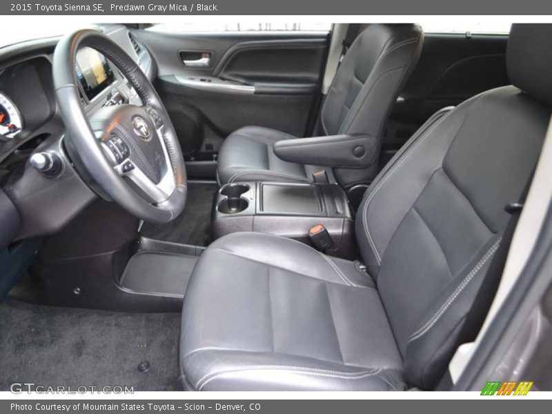 Predawn Gray Mica / Black 2015 Toyota Sienna SE