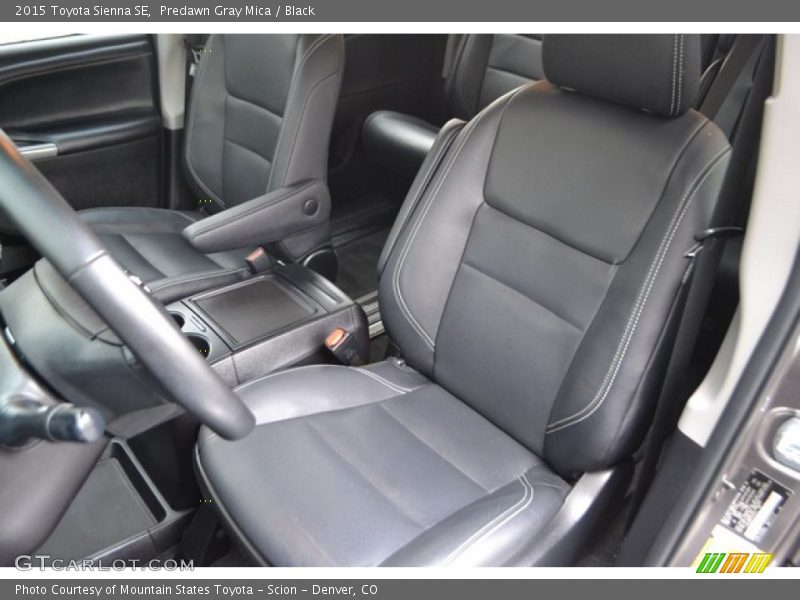 Predawn Gray Mica / Black 2015 Toyota Sienna SE