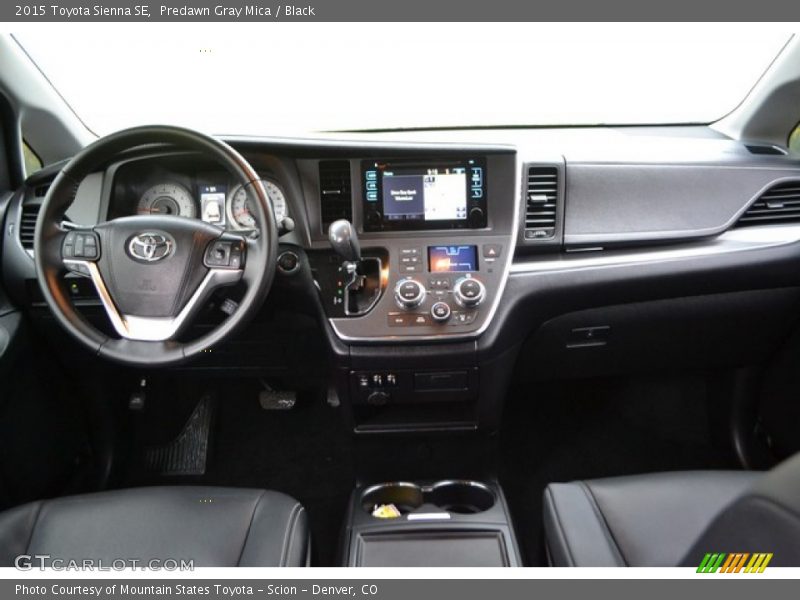 Predawn Gray Mica / Black 2015 Toyota Sienna SE