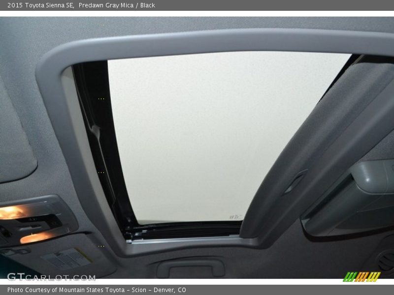 Predawn Gray Mica / Black 2015 Toyota Sienna SE
