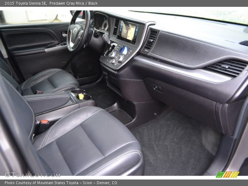 Predawn Gray Mica / Black 2015 Toyota Sienna SE