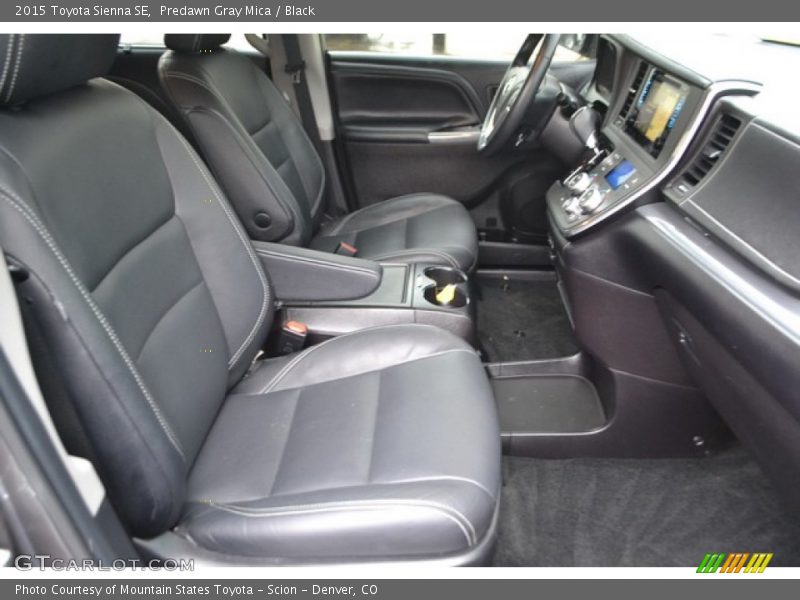 Predawn Gray Mica / Black 2015 Toyota Sienna SE