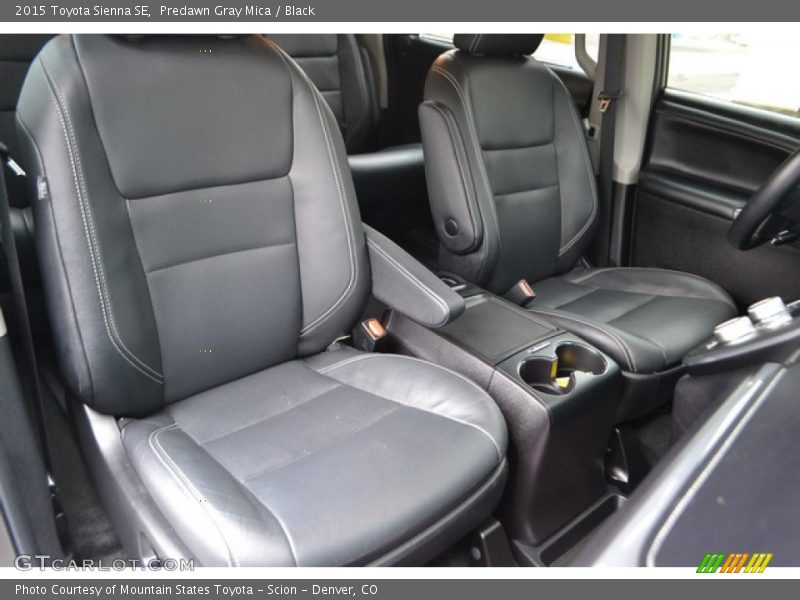 Predawn Gray Mica / Black 2015 Toyota Sienna SE