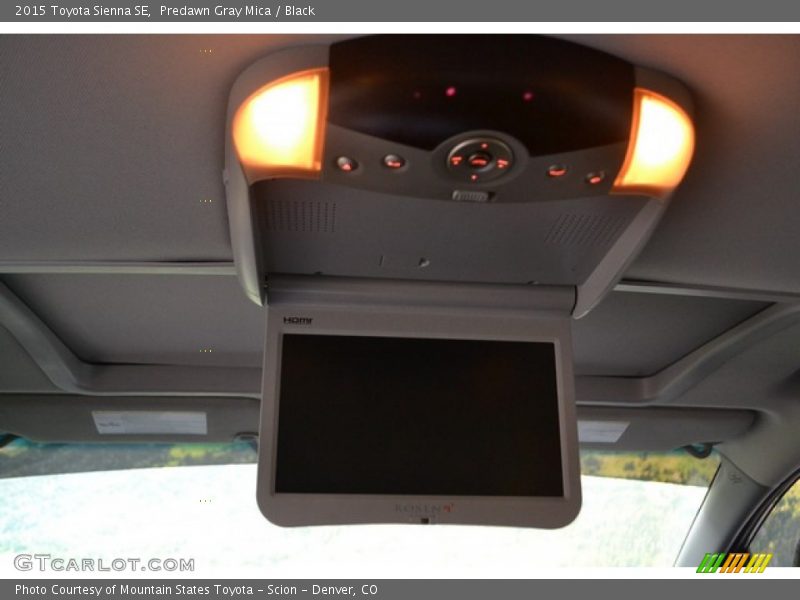 Predawn Gray Mica / Black 2015 Toyota Sienna SE