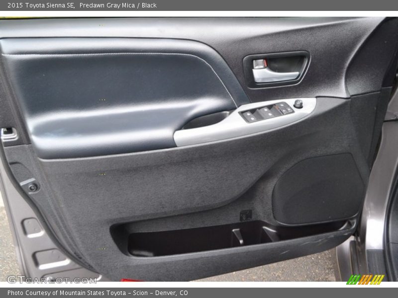 Predawn Gray Mica / Black 2015 Toyota Sienna SE
