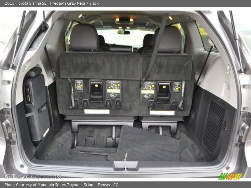 Predawn Gray Mica / Black 2015 Toyota Sienna SE