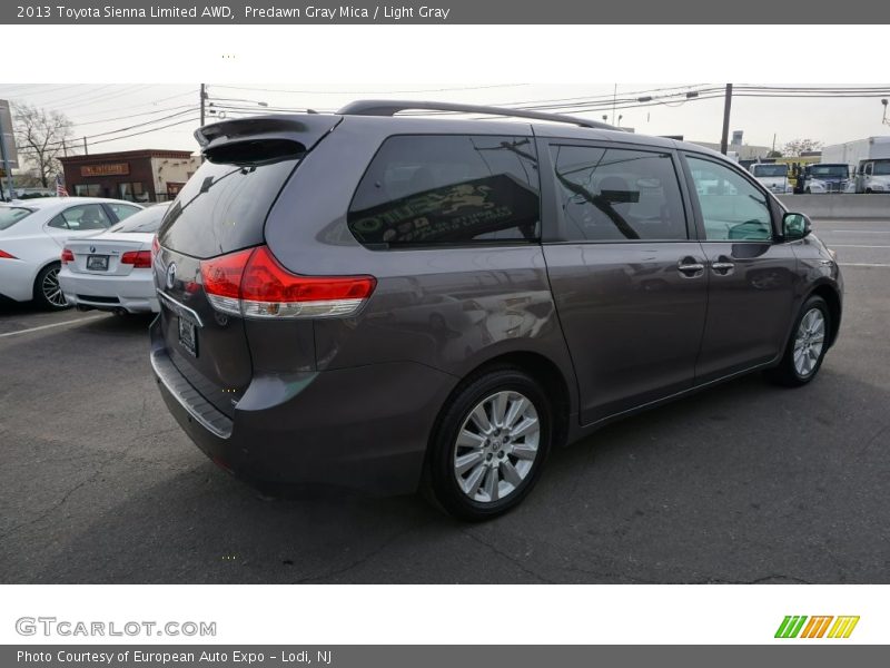 Predawn Gray Mica / Light Gray 2013 Toyota Sienna Limited AWD