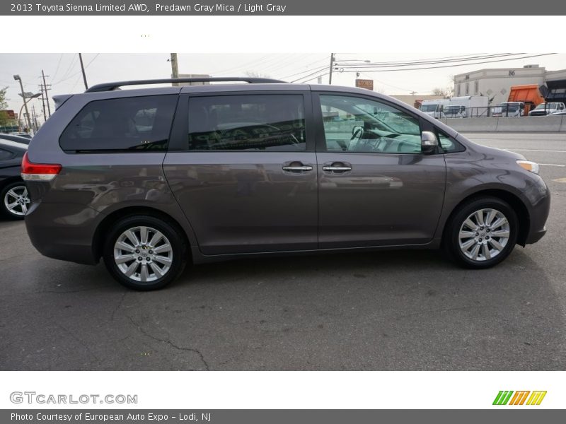 Predawn Gray Mica / Light Gray 2013 Toyota Sienna Limited AWD