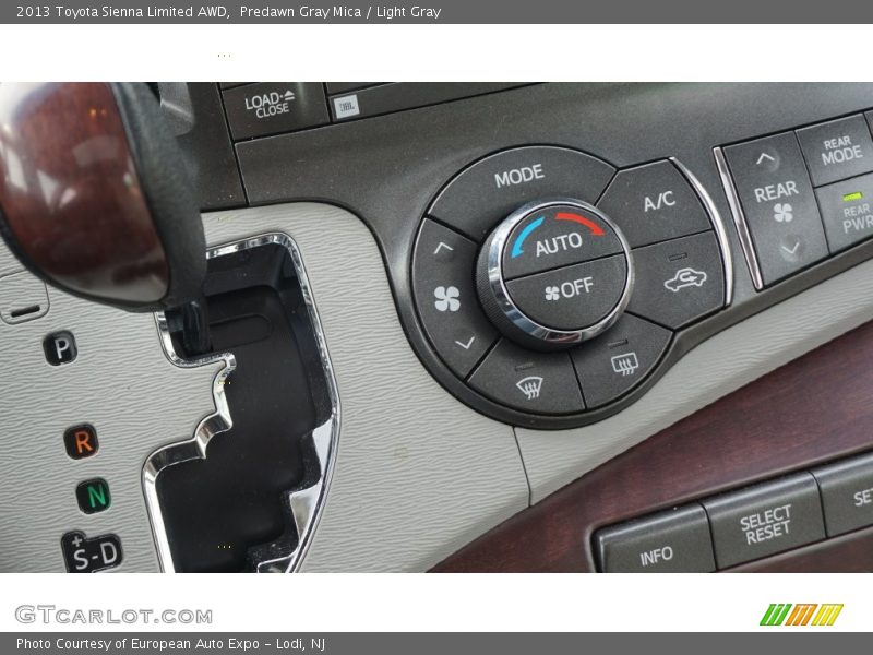 Predawn Gray Mica / Light Gray 2013 Toyota Sienna Limited AWD