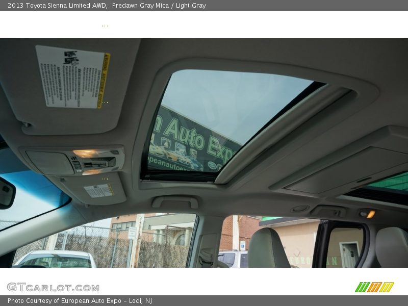 Predawn Gray Mica / Light Gray 2013 Toyota Sienna Limited AWD