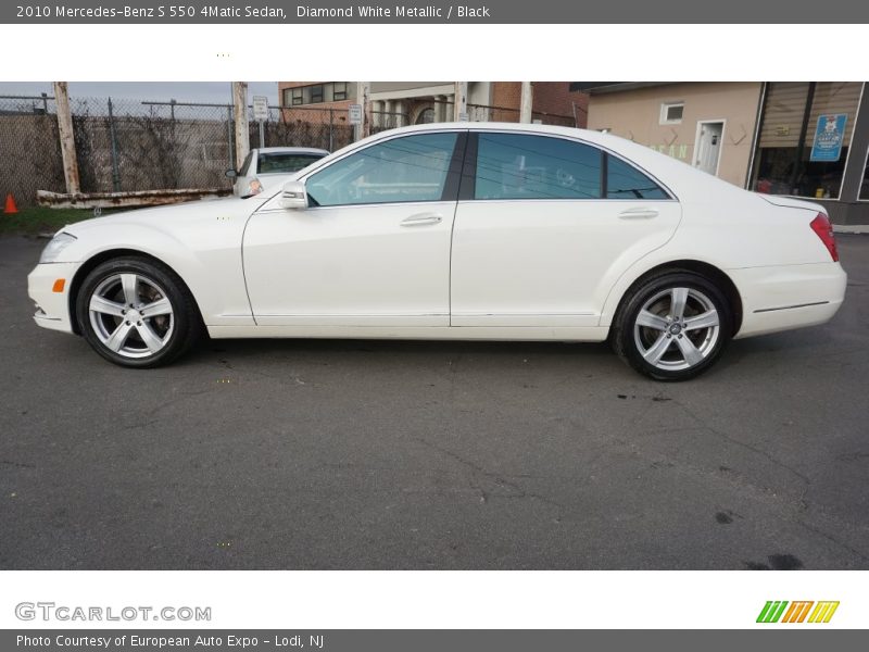 Diamond White Metallic / Black 2010 Mercedes-Benz S 550 4Matic Sedan