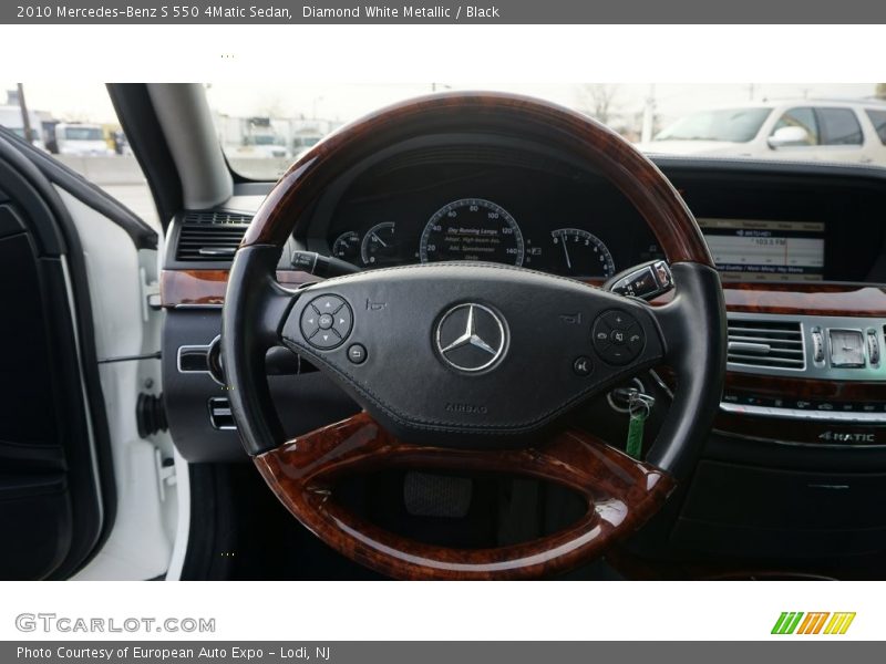 Diamond White Metallic / Black 2010 Mercedes-Benz S 550 4Matic Sedan