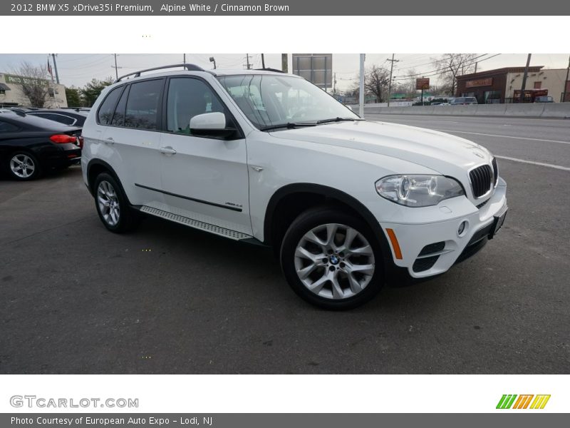 Alpine White / Cinnamon Brown 2012 BMW X5 xDrive35i Premium