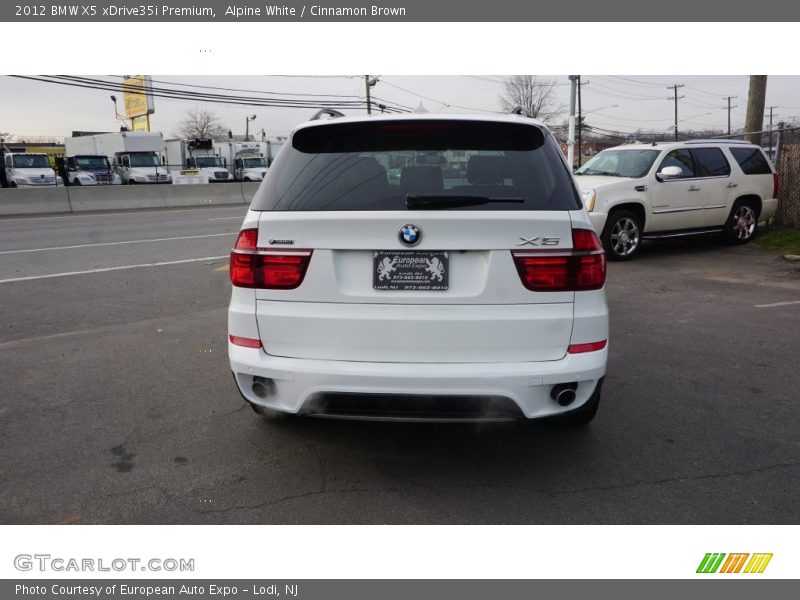 Alpine White / Cinnamon Brown 2012 BMW X5 xDrive35i Premium