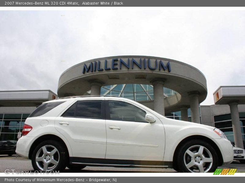 Alabaster White / Black 2007 Mercedes-Benz ML 320 CDI 4Matic