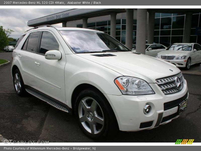 Alabaster White / Black 2007 Mercedes-Benz ML 320 CDI 4Matic