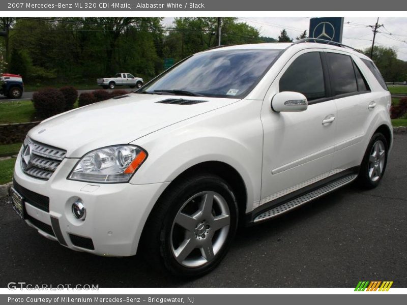 Alabaster White / Black 2007 Mercedes-Benz ML 320 CDI 4Matic