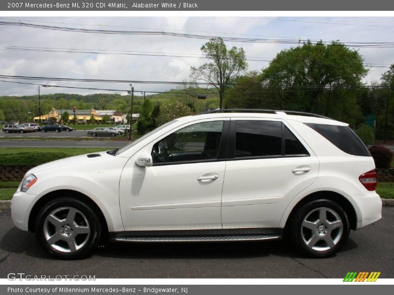 Alabaster White / Black 2007 Mercedes-Benz ML 320 CDI 4Matic