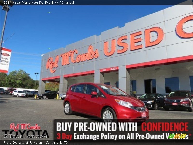 Red Brick / Charcoal 2014 Nissan Versa Note SV