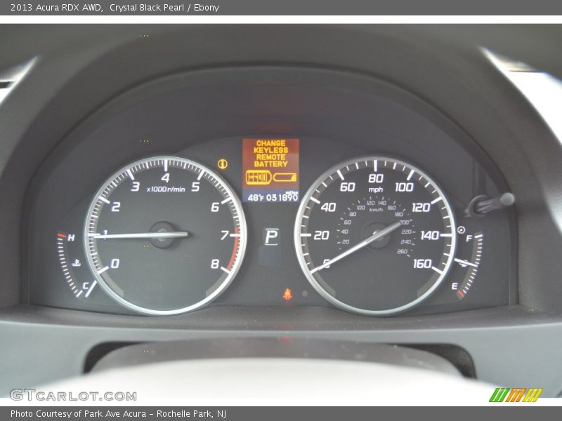 Crystal Black Pearl / Ebony 2013 Acura RDX AWD