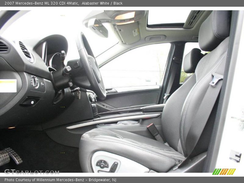 Alabaster White / Black 2007 Mercedes-Benz ML 320 CDI 4Matic