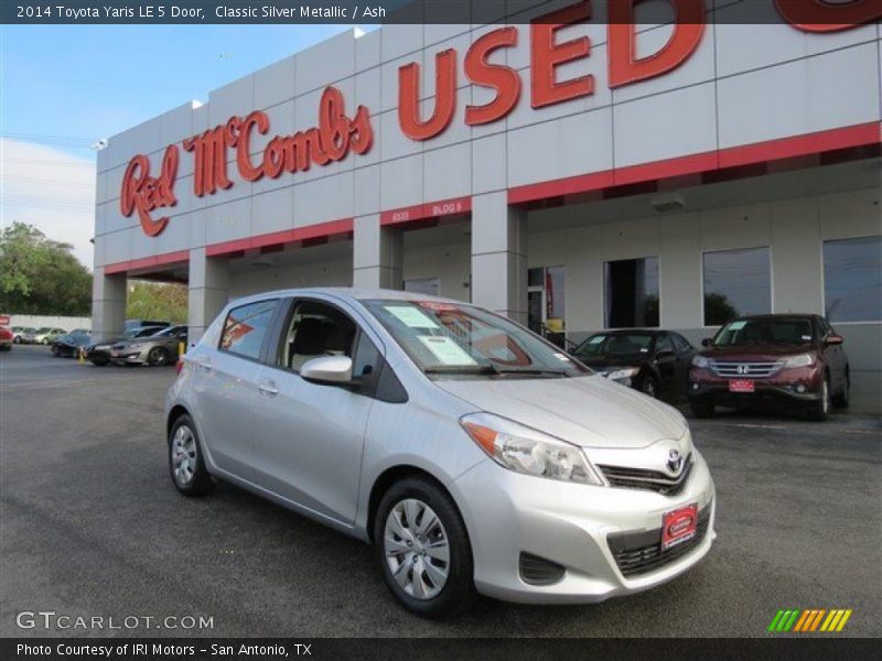 Classic Silver Metallic / Ash 2014 Toyota Yaris LE 5 Door