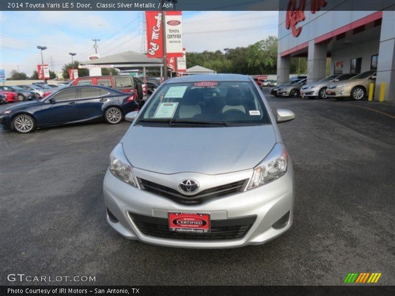 Classic Silver Metallic / Ash 2014 Toyota Yaris LE 5 Door
