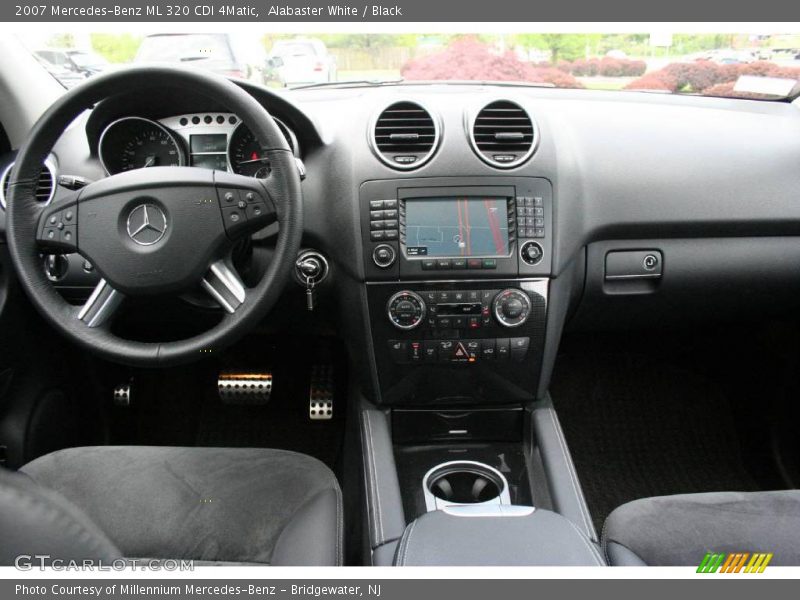 Alabaster White / Black 2007 Mercedes-Benz ML 320 CDI 4Matic