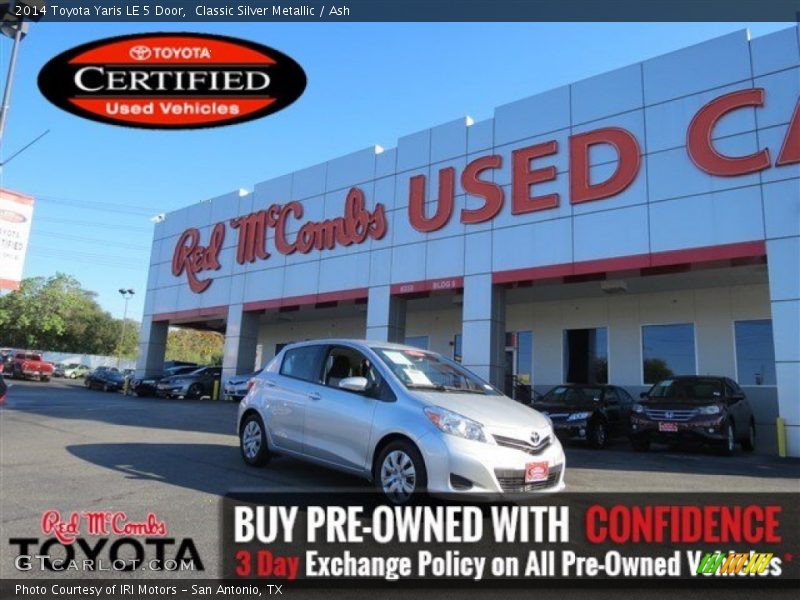 Classic Silver Metallic / Ash 2014 Toyota Yaris LE 5 Door