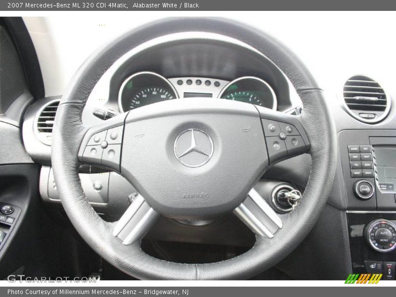 Alabaster White / Black 2007 Mercedes-Benz ML 320 CDI 4Matic